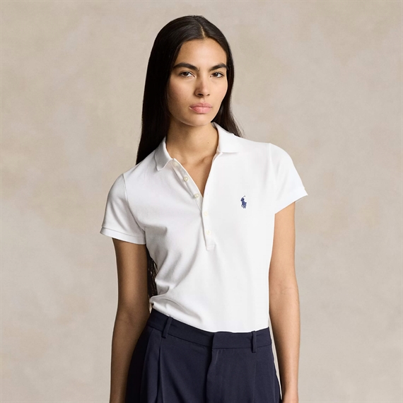 Polo Ralph Lauren Slim Fit Stretch Polo Shirt, Hvid 